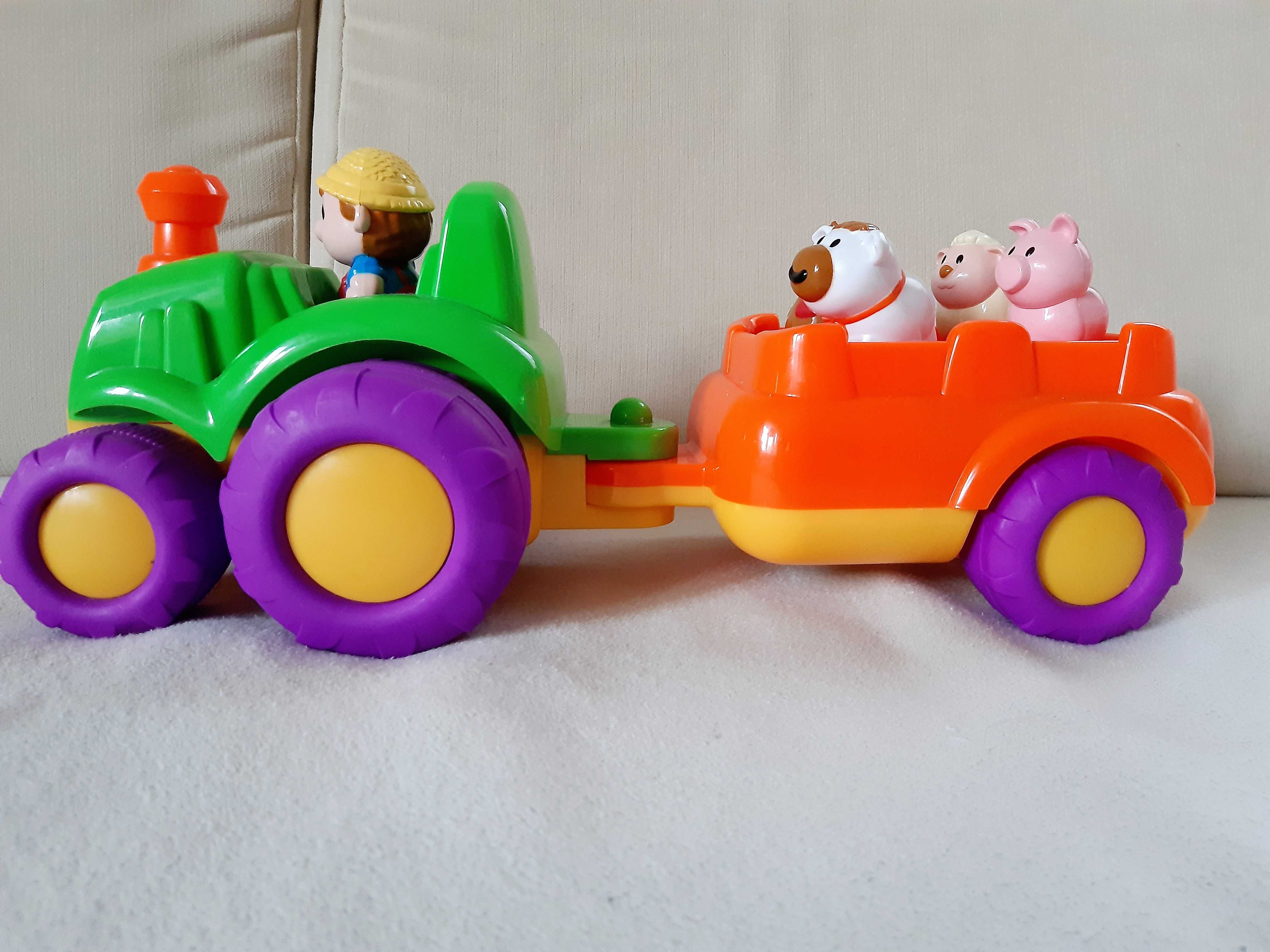 Jak nowy traktor ze zwierzętami interaktywny Smiki