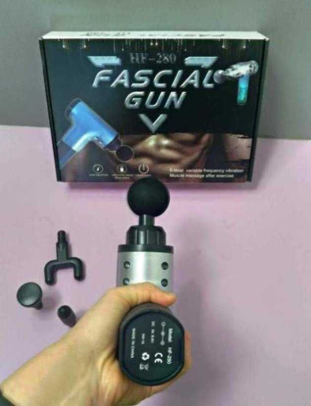 Массажёр для тела и мышц Fascial Gun Массажный ударный пистолет