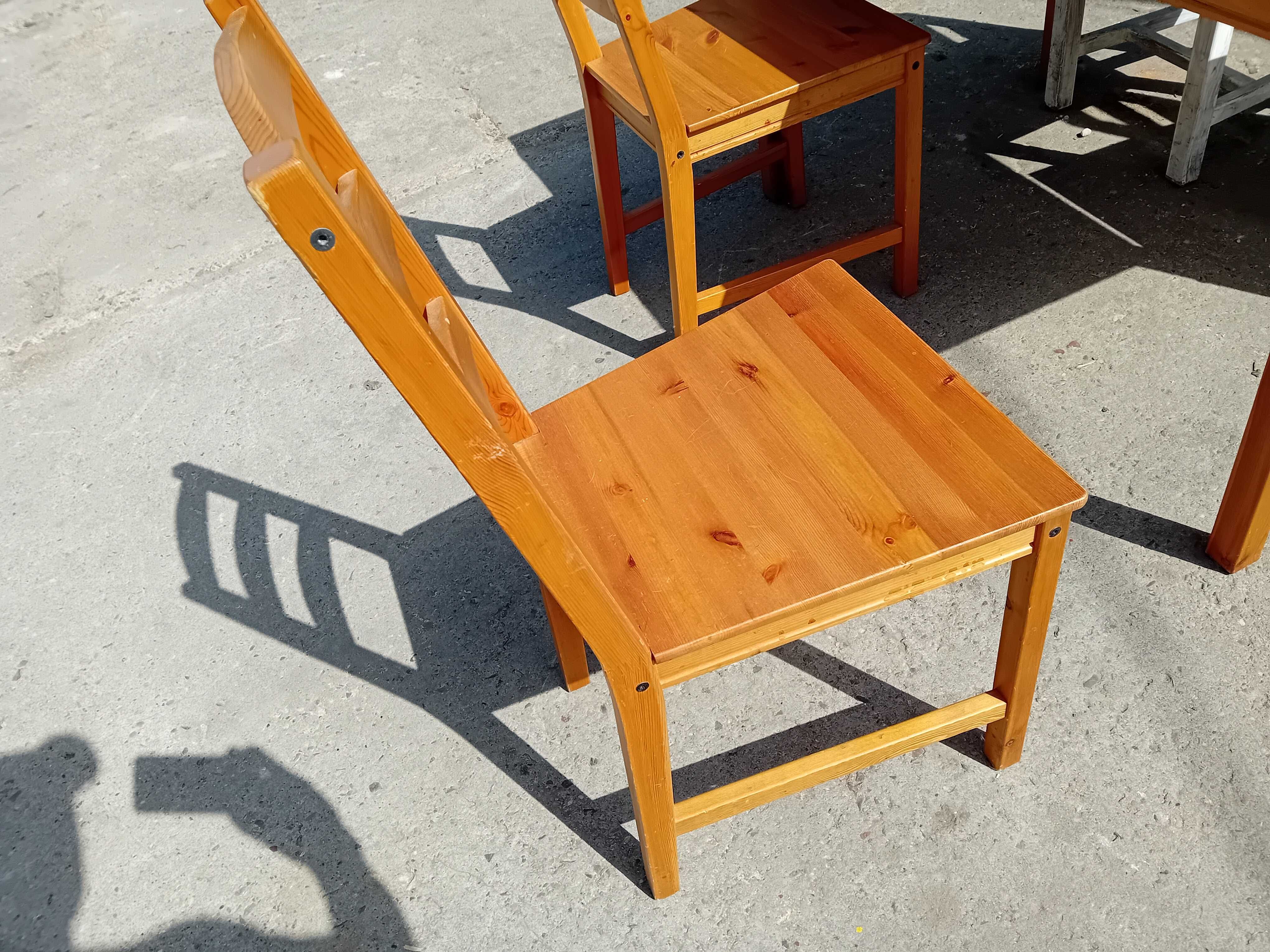 Stół + 4 krzesła IKEA Jokkmokk sosnowy drewniany Warszawa