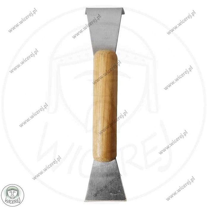 Dłuto Pasieczne Nierdzewne Dwustronne Dłutko z drewnianym uchwytem