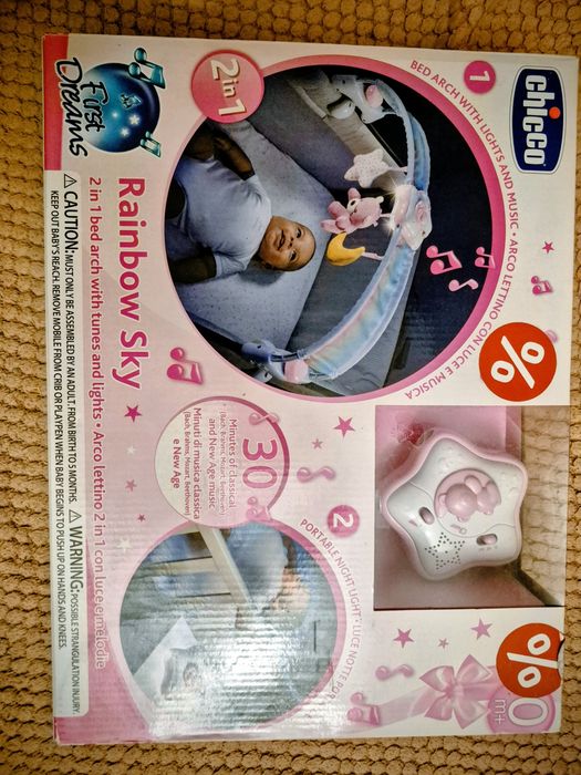 Мобіль на ліжко, музична іграшка з класичною музикою