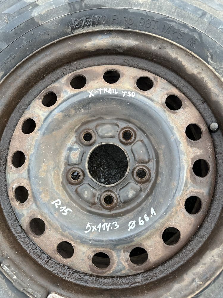 Диски металеві комплект R15 5x114.3 dia 66.1