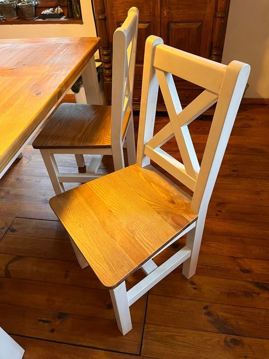 Stół drewniany + 4 krzesła