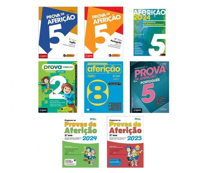 Prova de Aferição: 2ºAno / 5º Ano / 8ºAno - Desde 4€