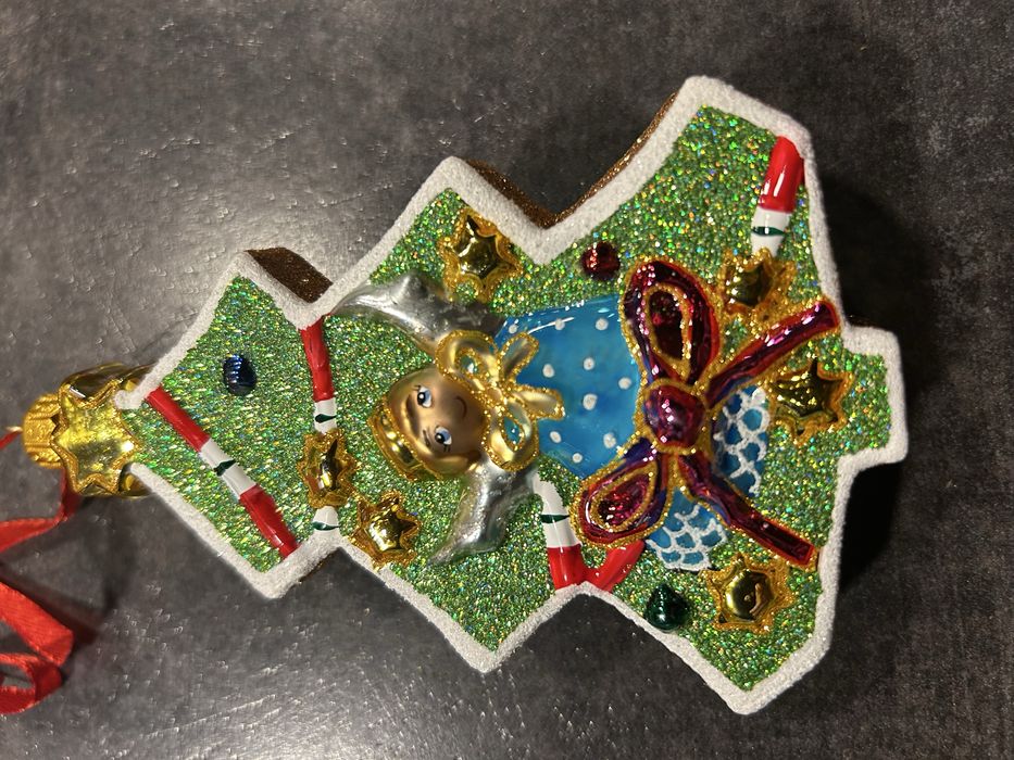 Bombka choinka szklana