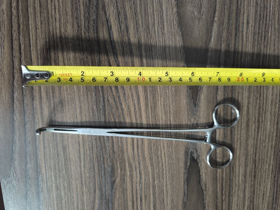 Conjunto de pinças/tesouras cirúrgicas vintage