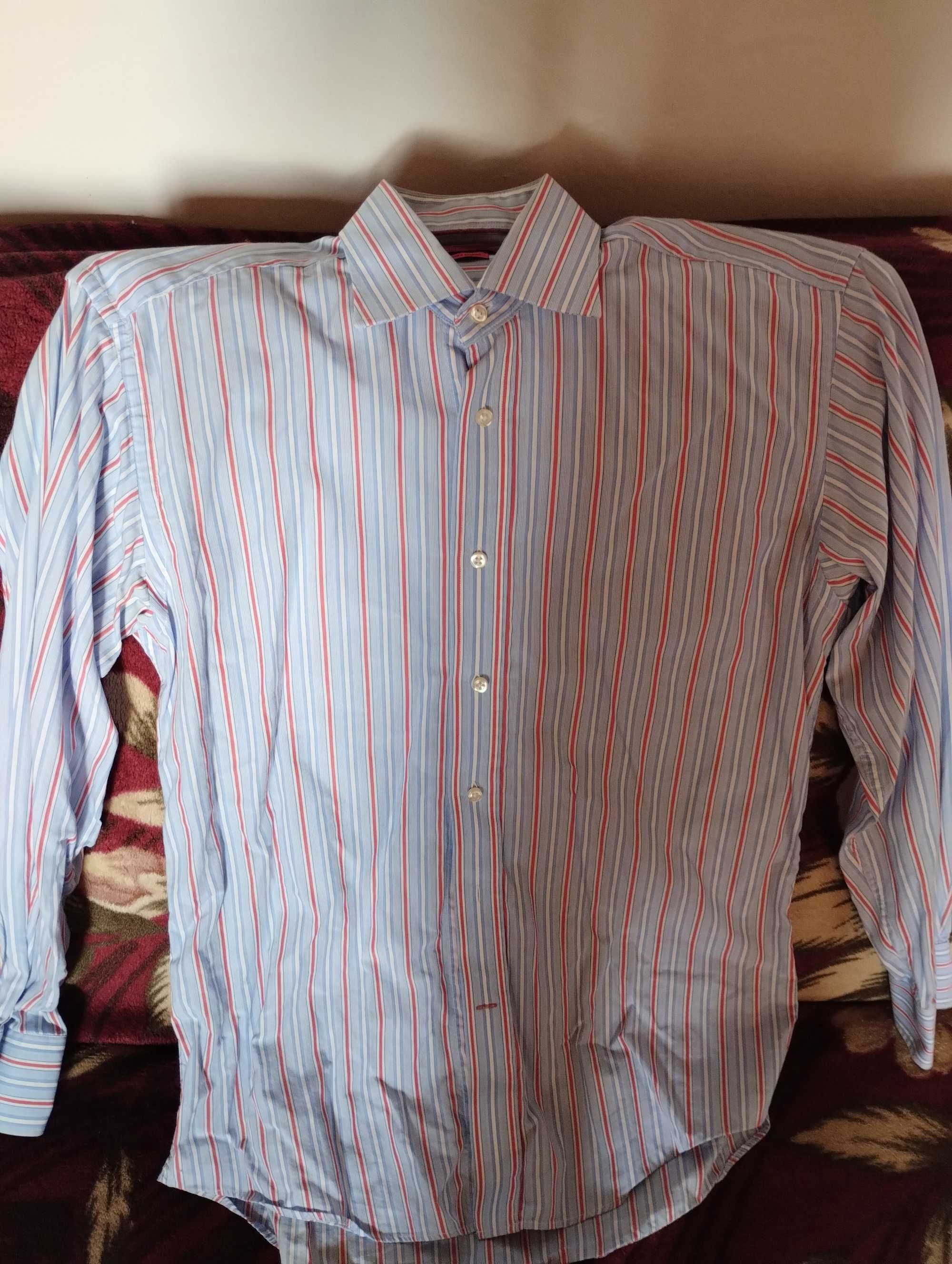 3 sztuki Koszule męskie 3x TOMMY HILFIGER PIERRE CARDIN zestaw S / M