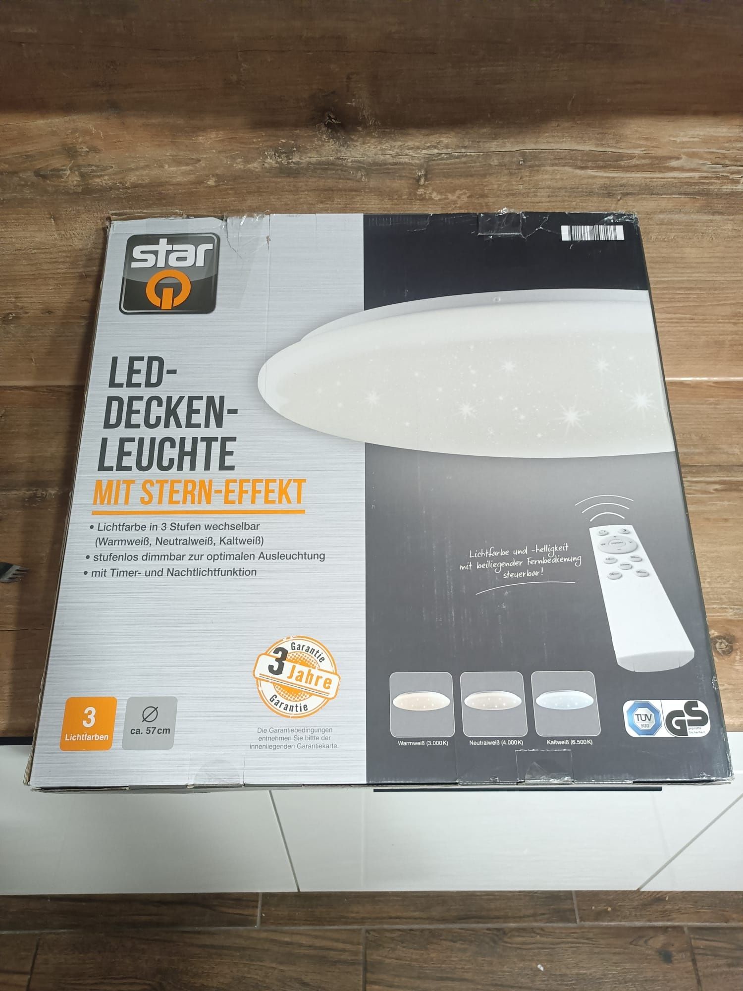 Lampa plafon LED z pilotem