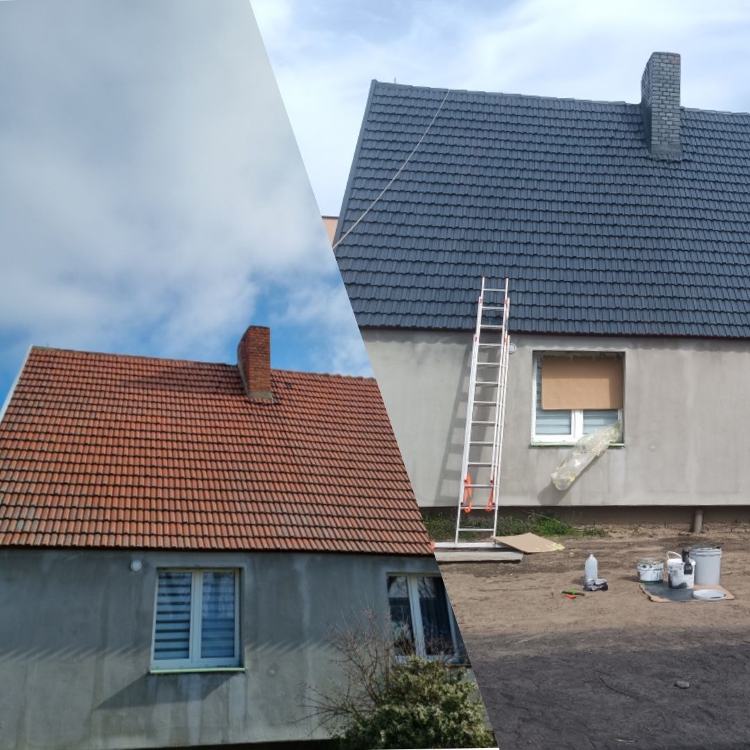 Malowanie Dachów każdego rodzaju Mycie dachów elewacji impregnacja