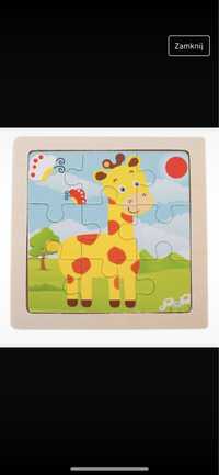 Puzzle drewniane żyrafa