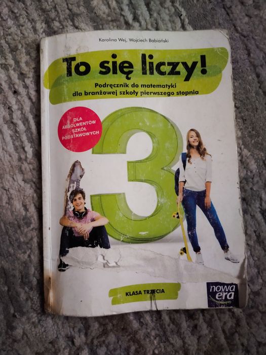 Podręcznik do 3 klasy szkoły branżowej 1 stopnia od matematyki