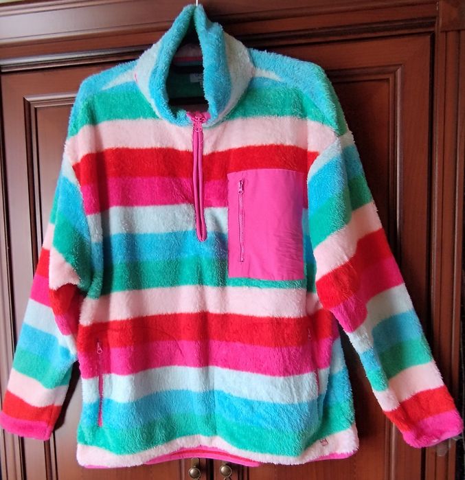 Кофта GABANA р.50-52 флис в полоску