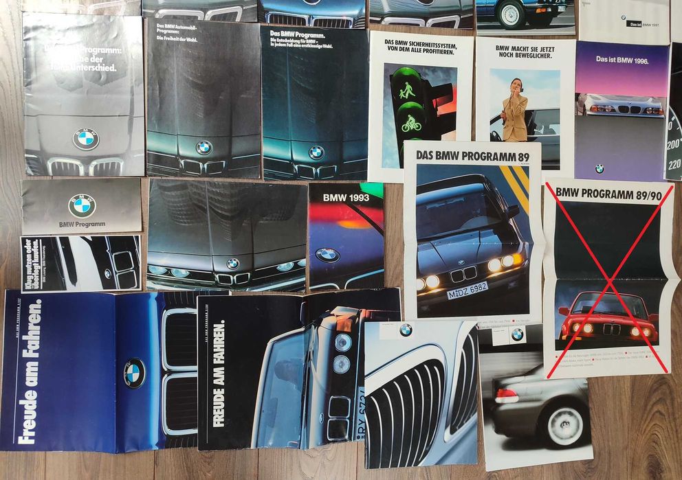 BMW Prospekty różne Programm, Wyposażenie, materiały prasowe