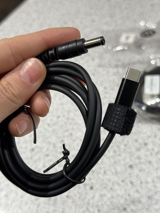 Кабель-адаптер USB Type-C на DC5521 з тригером PD 12V/3А 65Вт