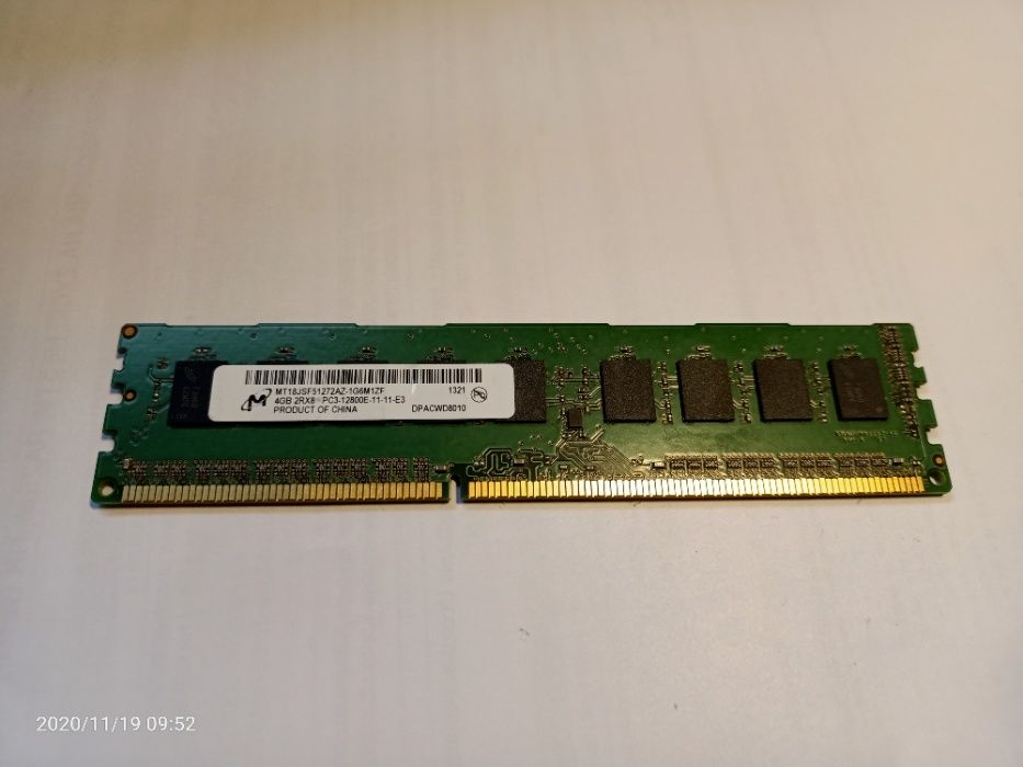 Pamieć RAM 4GB DDR3 PC3-12800E