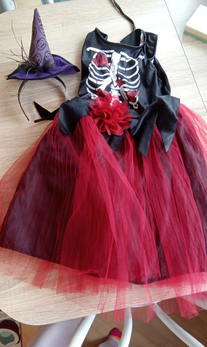 R. 98/104 Strój karnawałowy halloween czarownica