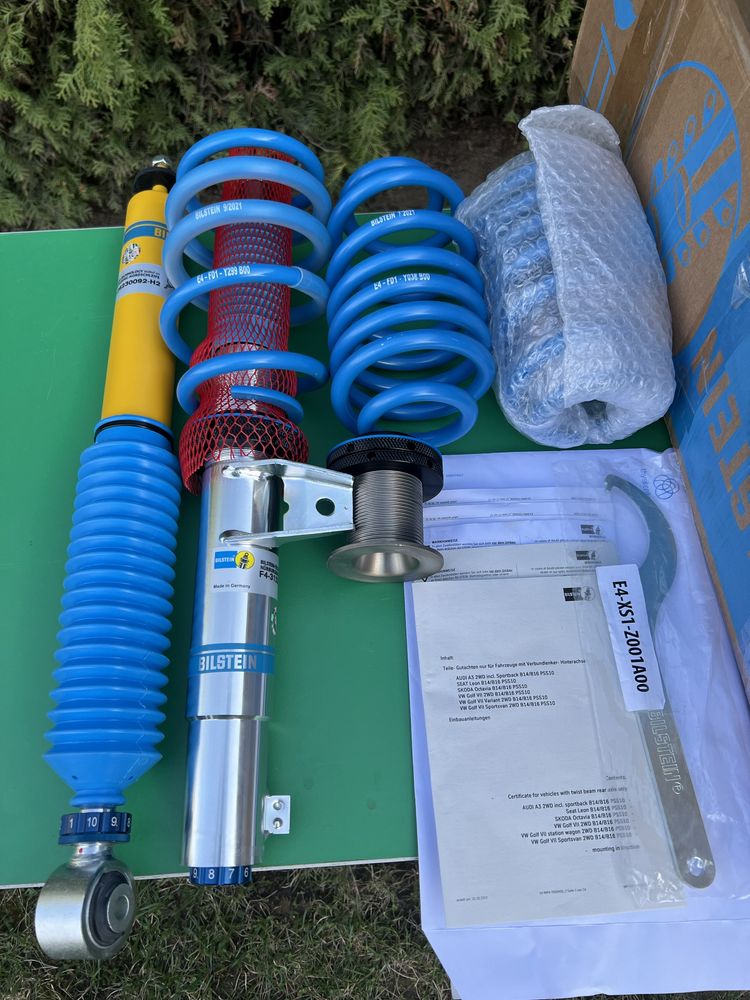 Zawieszenie gwintowane h&r golf 7, a3 8V ,leon 5F KW Bilstein b16