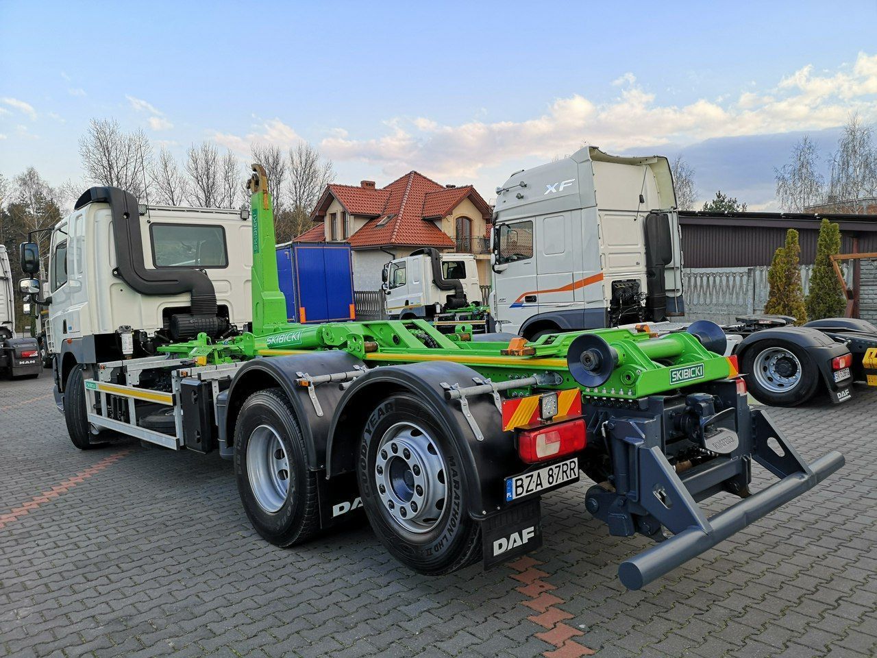 DAF CF 85.410 ATE Hakowiec 6x2 Skibicki 250Tys.Km.! Jak z Fabryki!  Rolka! Na Duże Kontenery! Manual! Blokada Mostu! Oryginalny Hak!