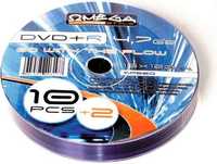 Płyty do nagrywania Omega DVD-+R 10 szt + 2 GRATIS