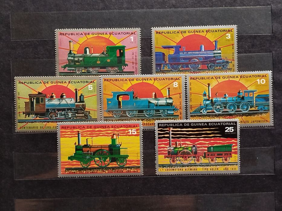 Znaczki Gwinea Równikowa 1972 kolej