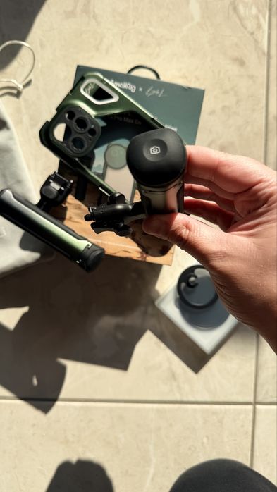 Small rig, klatka, stabilizator, gimbal iphone 15 pro max, pełny zesta