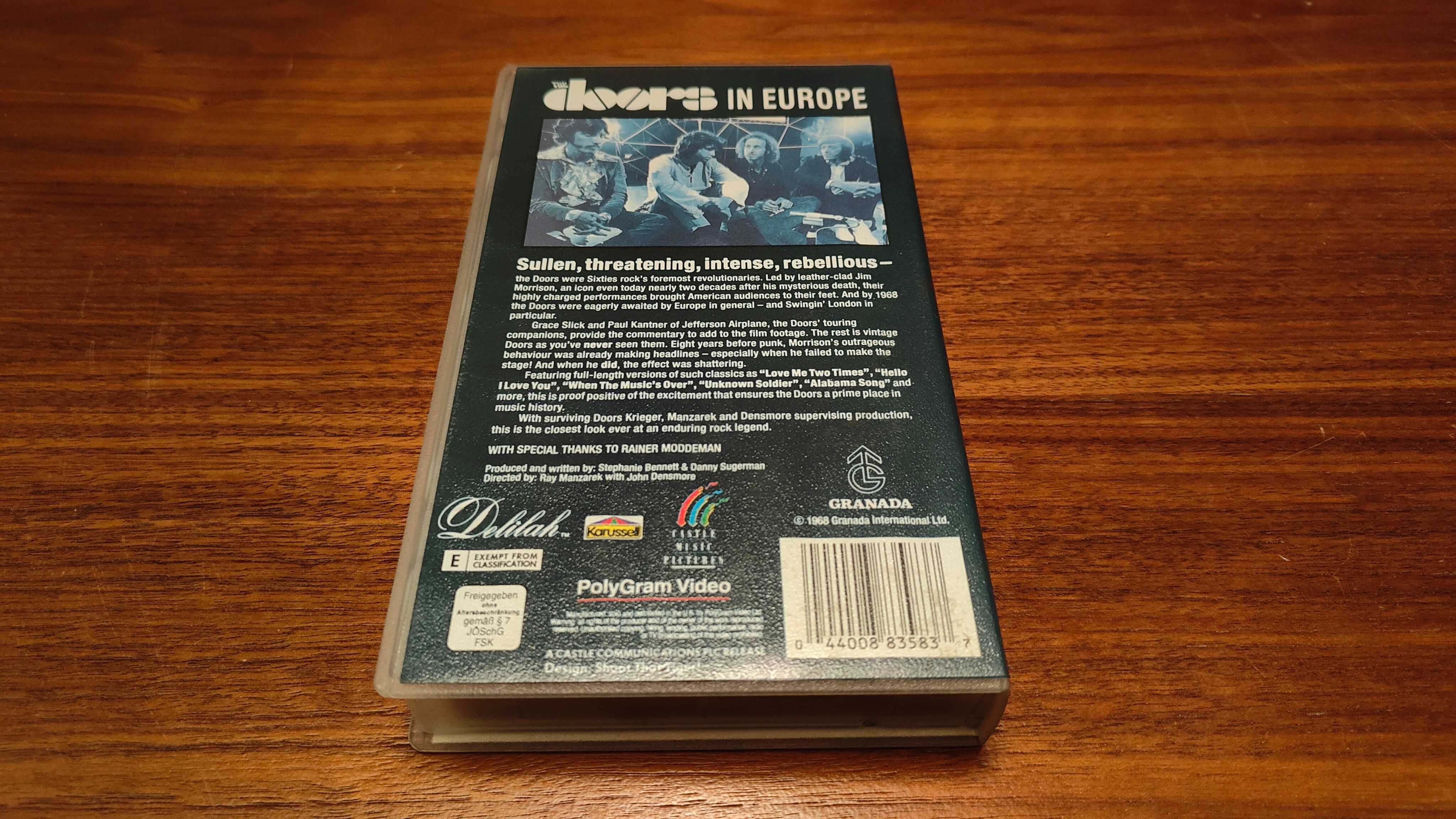 the DOORS In Europe + the DOORS Are Open - 2x VHS, stan bdb