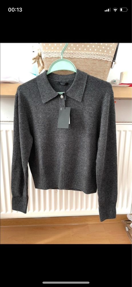 Wełniany sweterek Polo Massimo Dutti  M /L