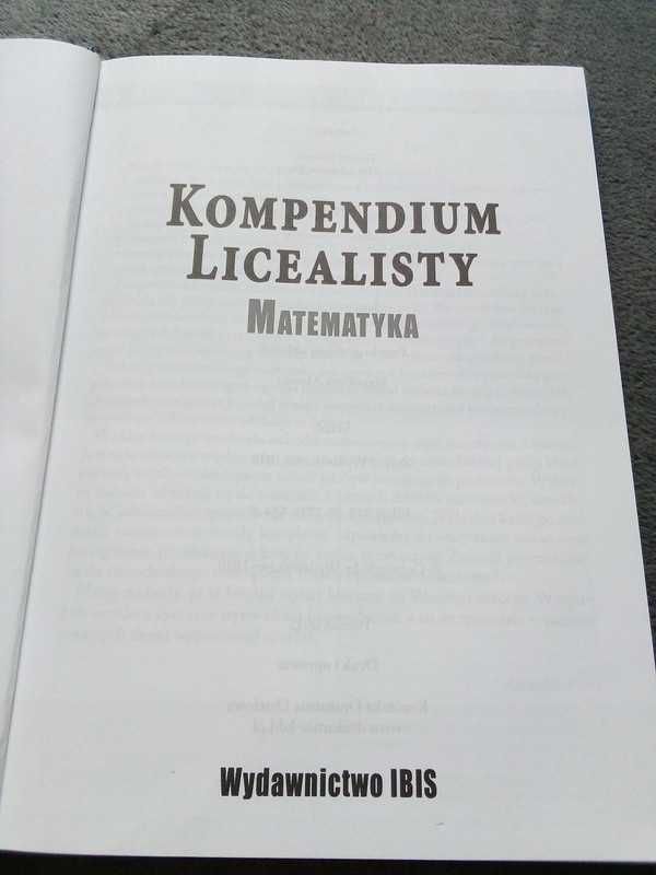 Kompendium Licealisty-Matematyka