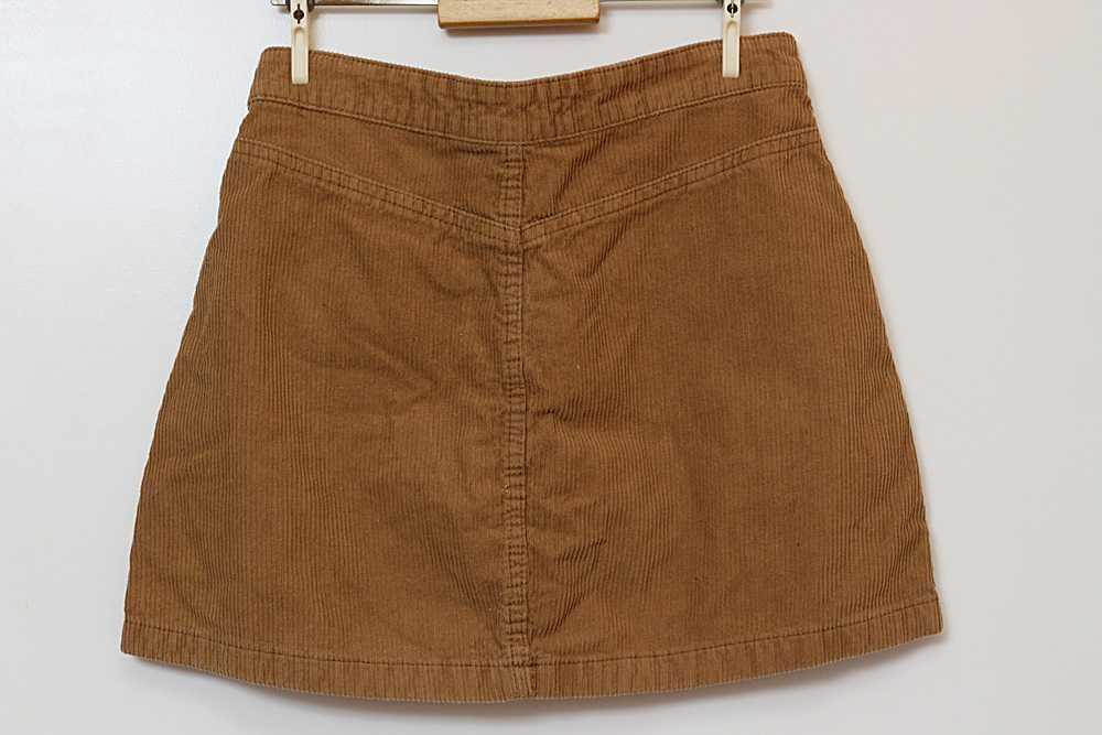 Denim Co. Spódniczka mini sztruks brązowa brown S EUR 36 UK 8