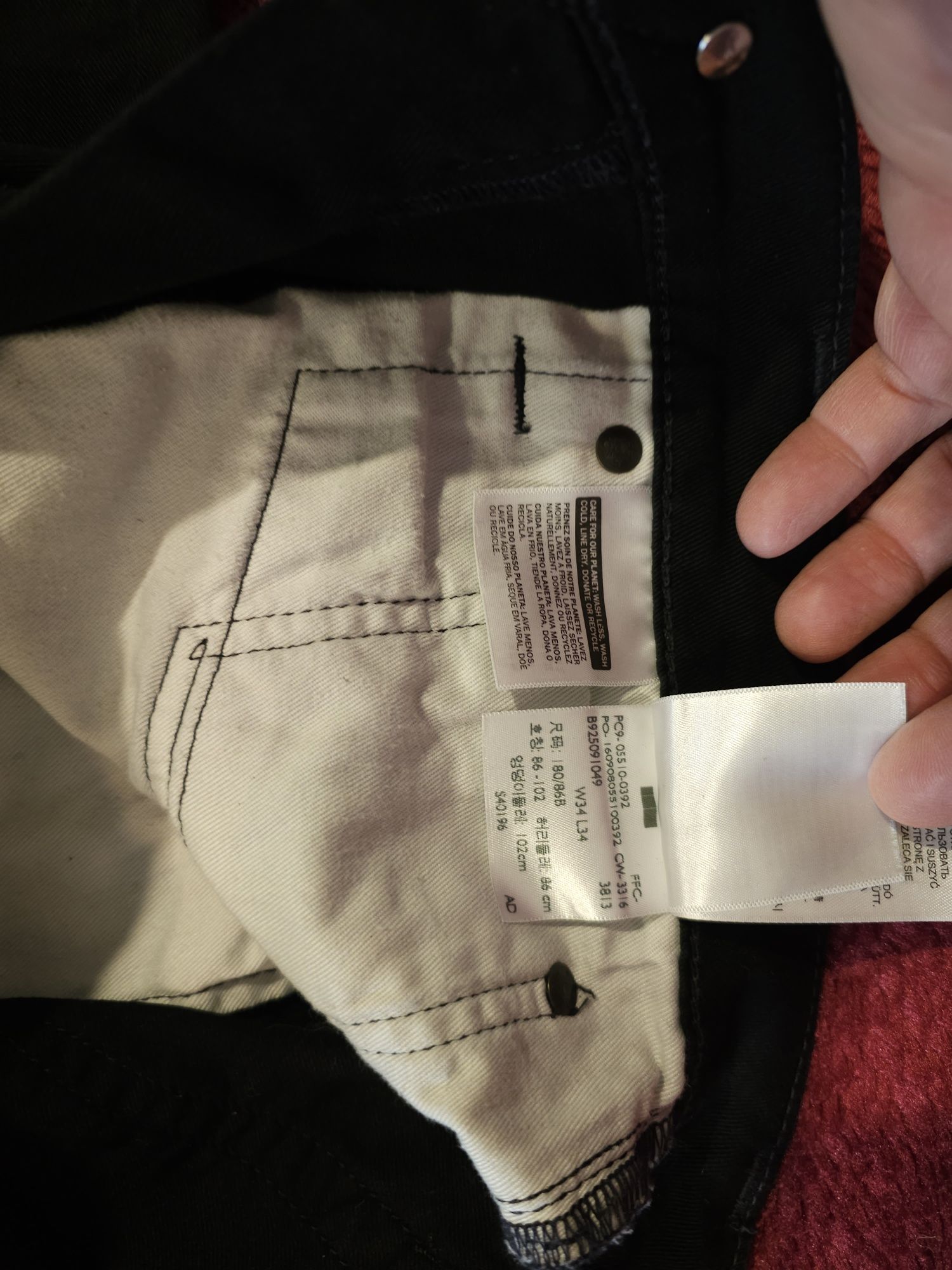 Jak Nowe, Levis 510  W34 L34 pas 90 do 94,  jak 511, 512, 5