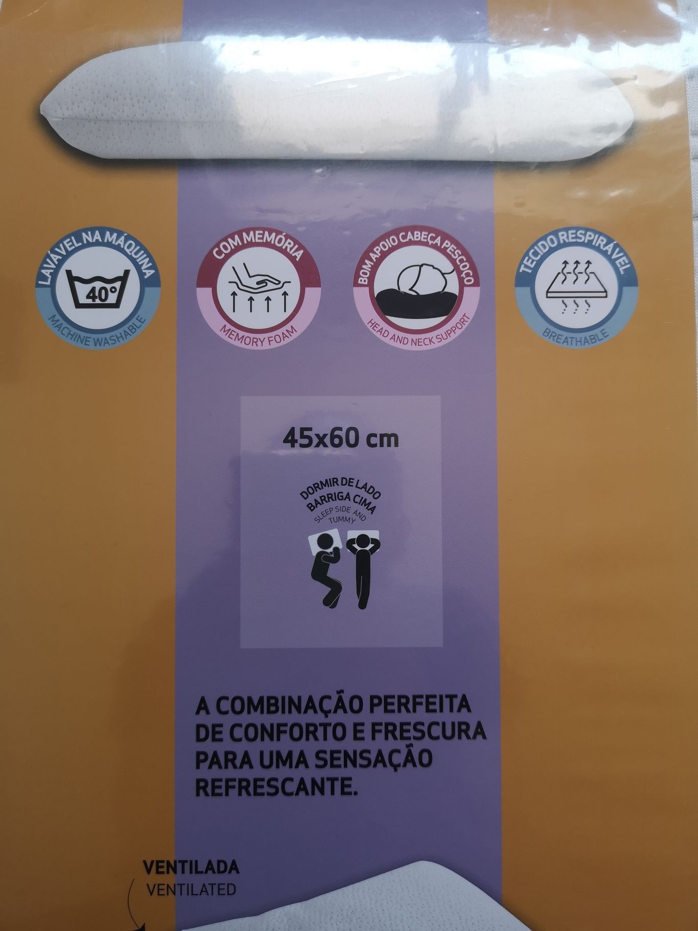 Almofada viscoelástica continente