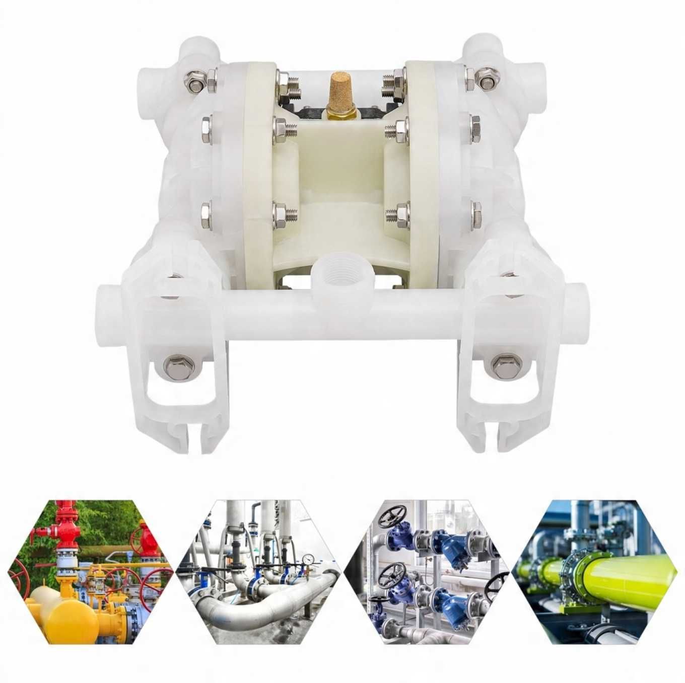 Pneumatyczna pompa membranowa 0.7MPa do kwasów i chemii