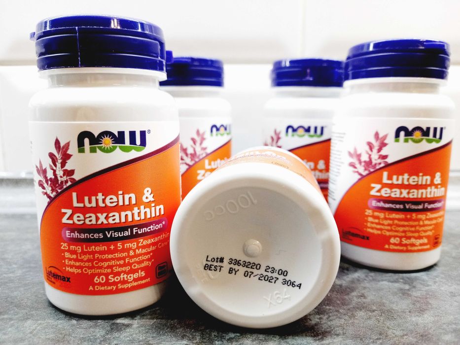 Now Foods, Lutein & Zeaxanthin (60 капс.) лютеин зеаксантин для зрения
