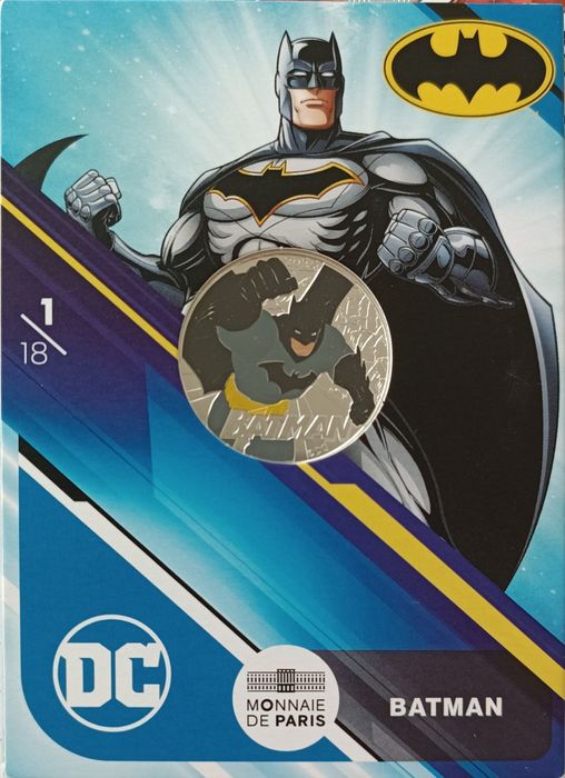 10 Euro Prata Comemorativa França 2025 - Batman