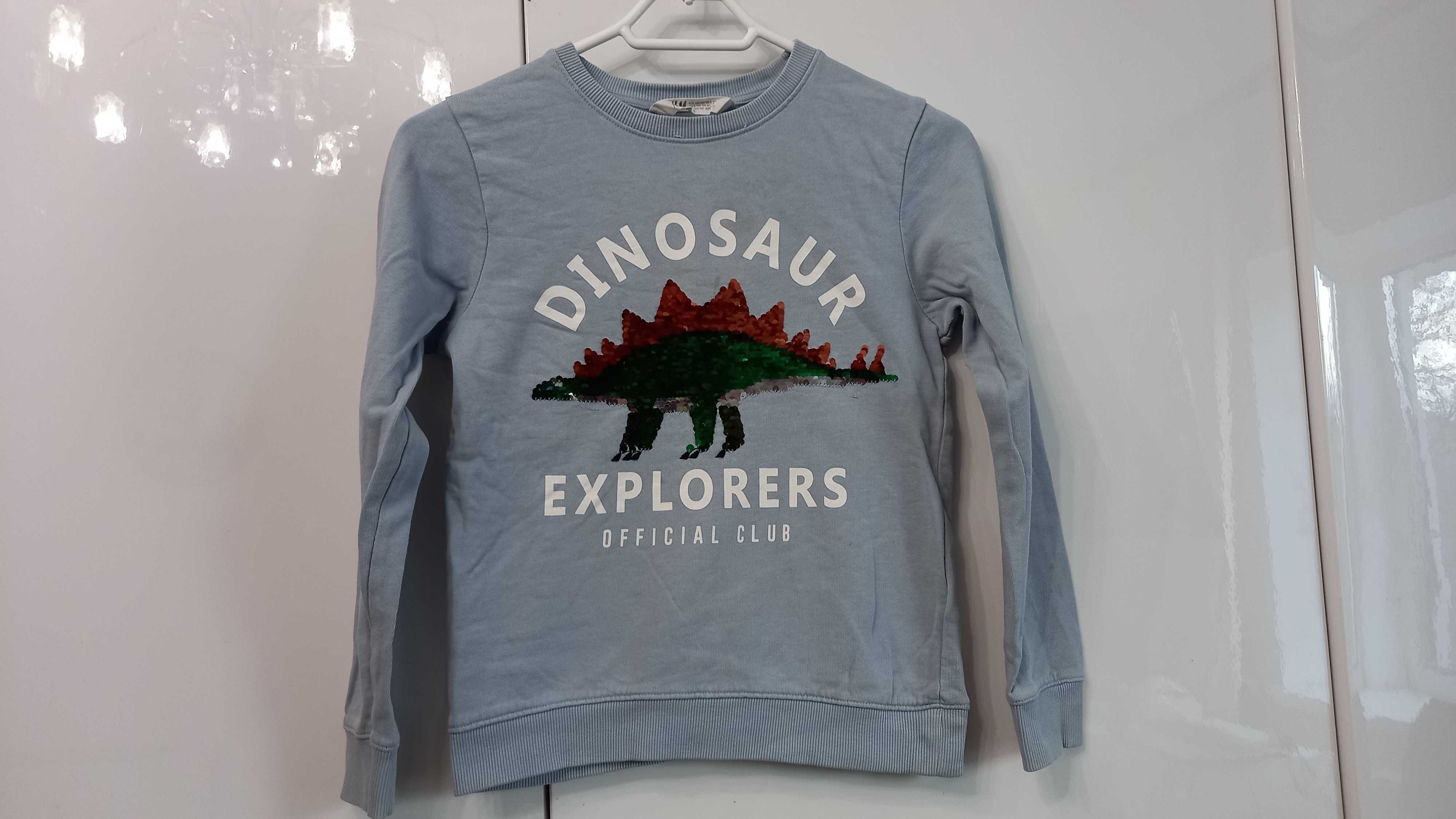 р. 134 140 на 8 9 10 лет H&M динозавр свитшот пуловер хлопок Турция