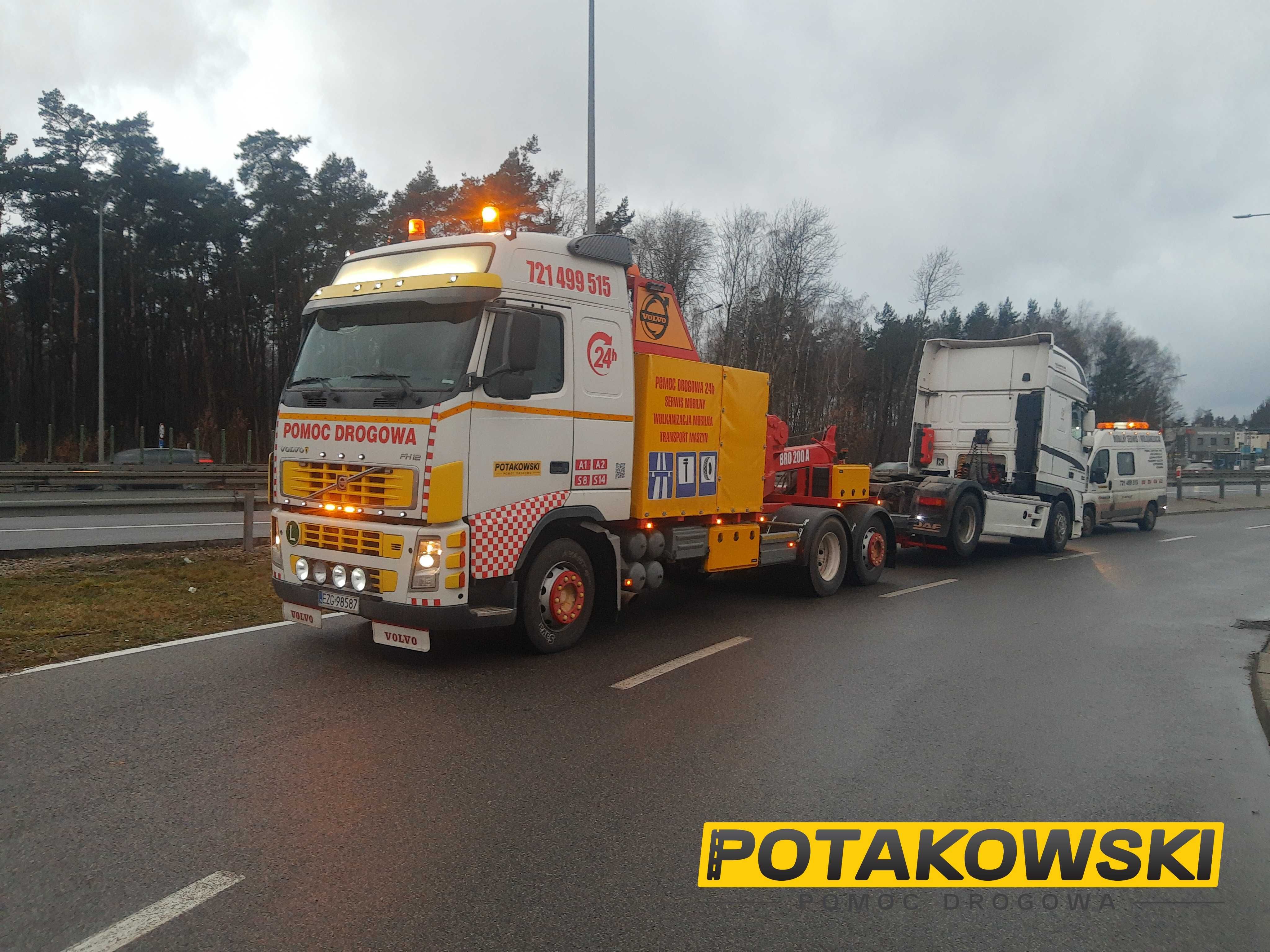 Pomoc Drogowa Transport Maszyn Łęczyca mobilna wulkanizacja tir