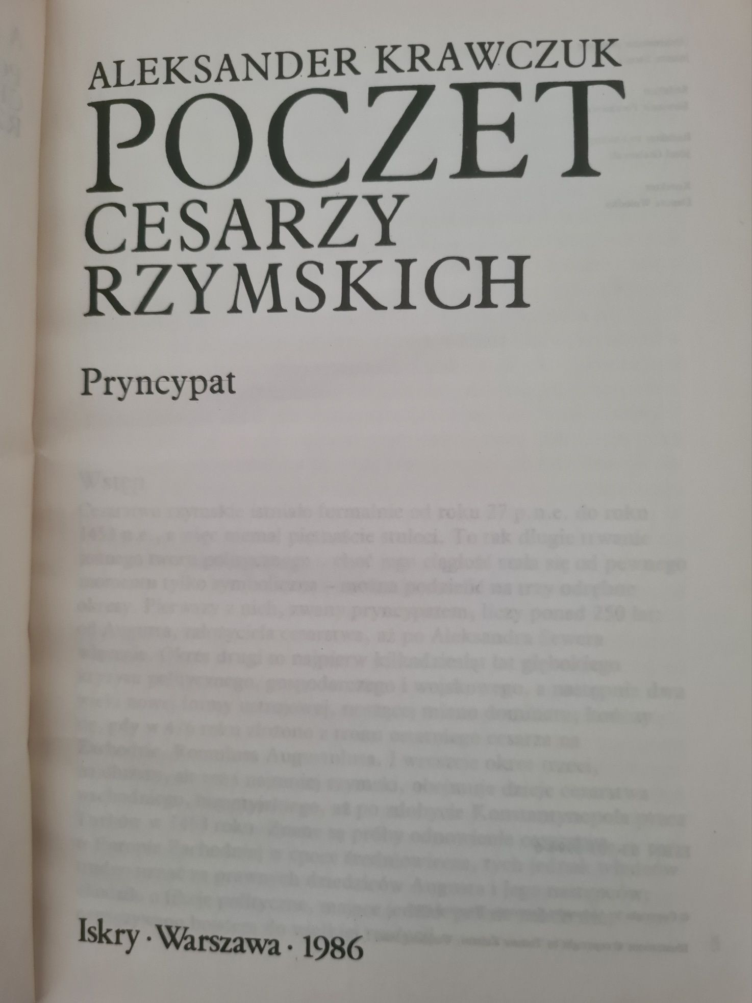 Poczet cesarzy rzymskich - Aleksander Krawczuk