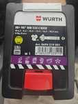 Kaseta pogłębiaczy stożkowych 90° HSCo - Würth 6 szt.