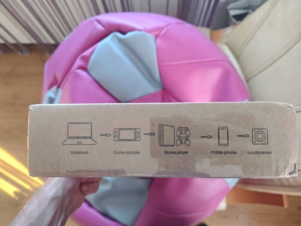 Nowy HGFRTEE Przenośny monitor dotykowy 14,1' 1200P do iPhone,PS5,Xbox