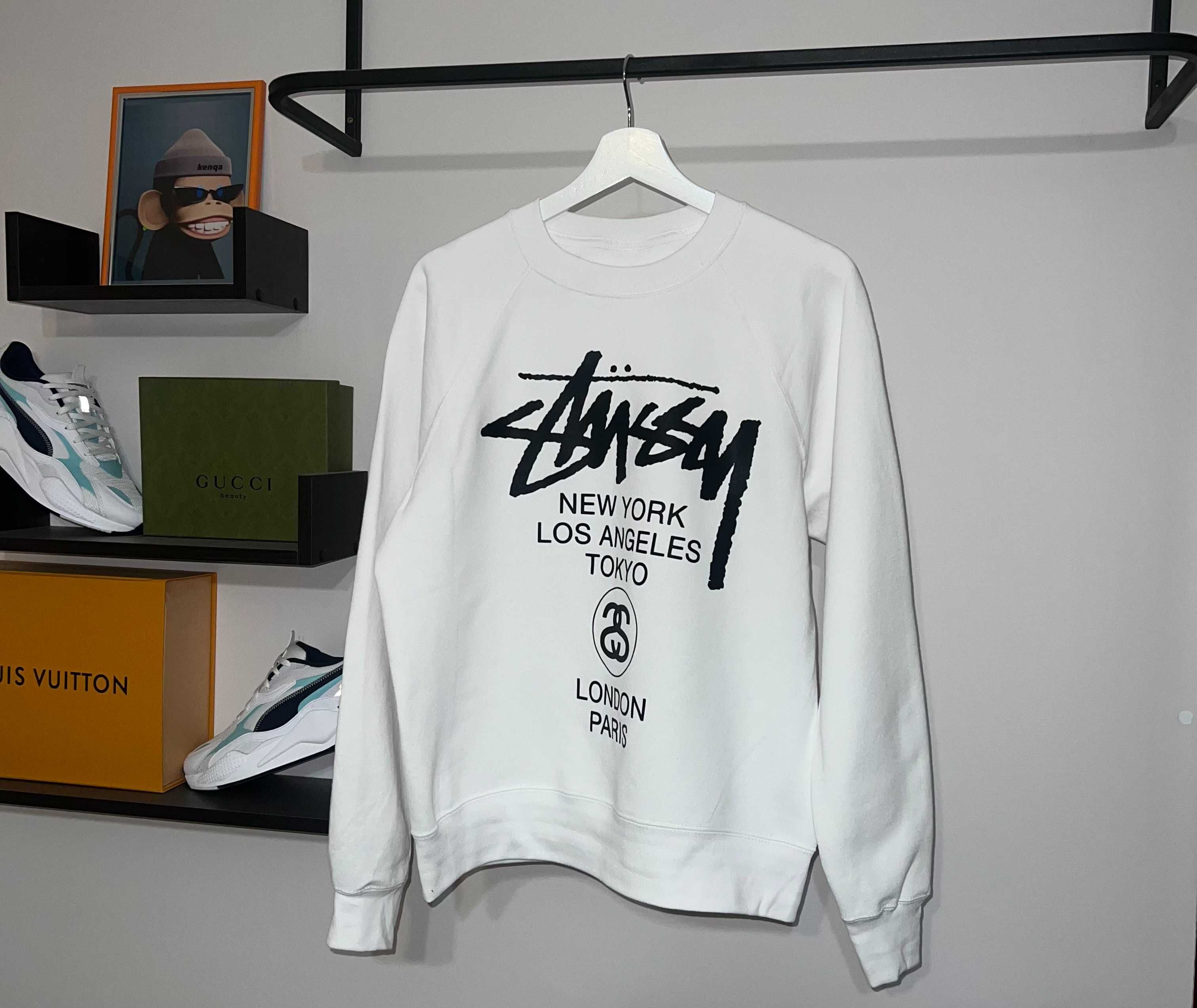 Світшот Stussy (білого кольору)