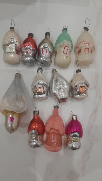 Елочные игрушки СССР Новорічні іграшки