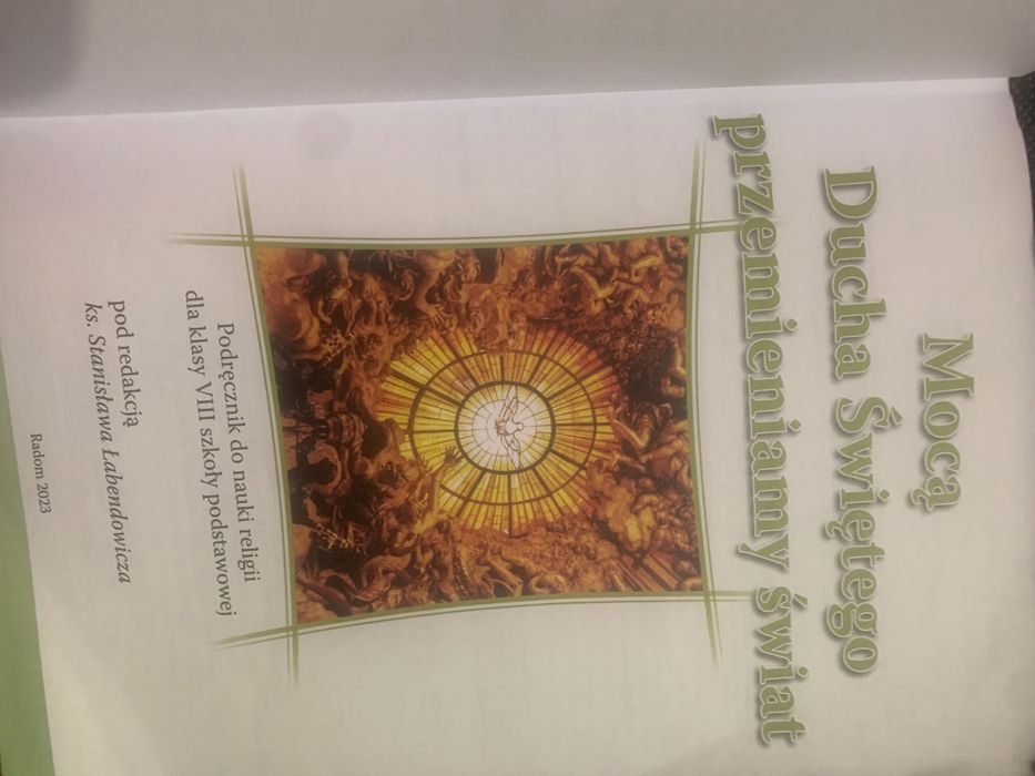 Książka do religii Mocą Ducha Świętego przemieniamy świat
