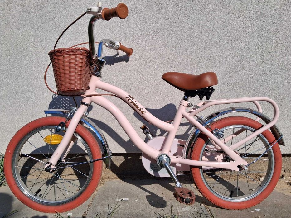 Rower dziecięcy vintage różowy 16" Toimsa