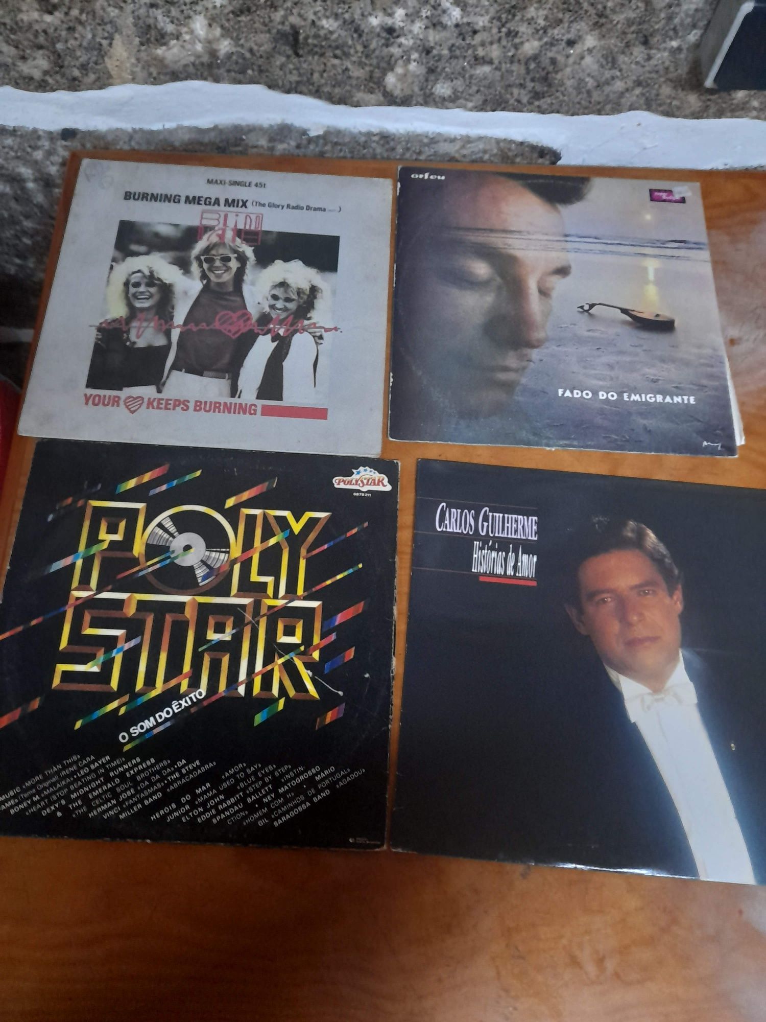 Discos de vinil cada