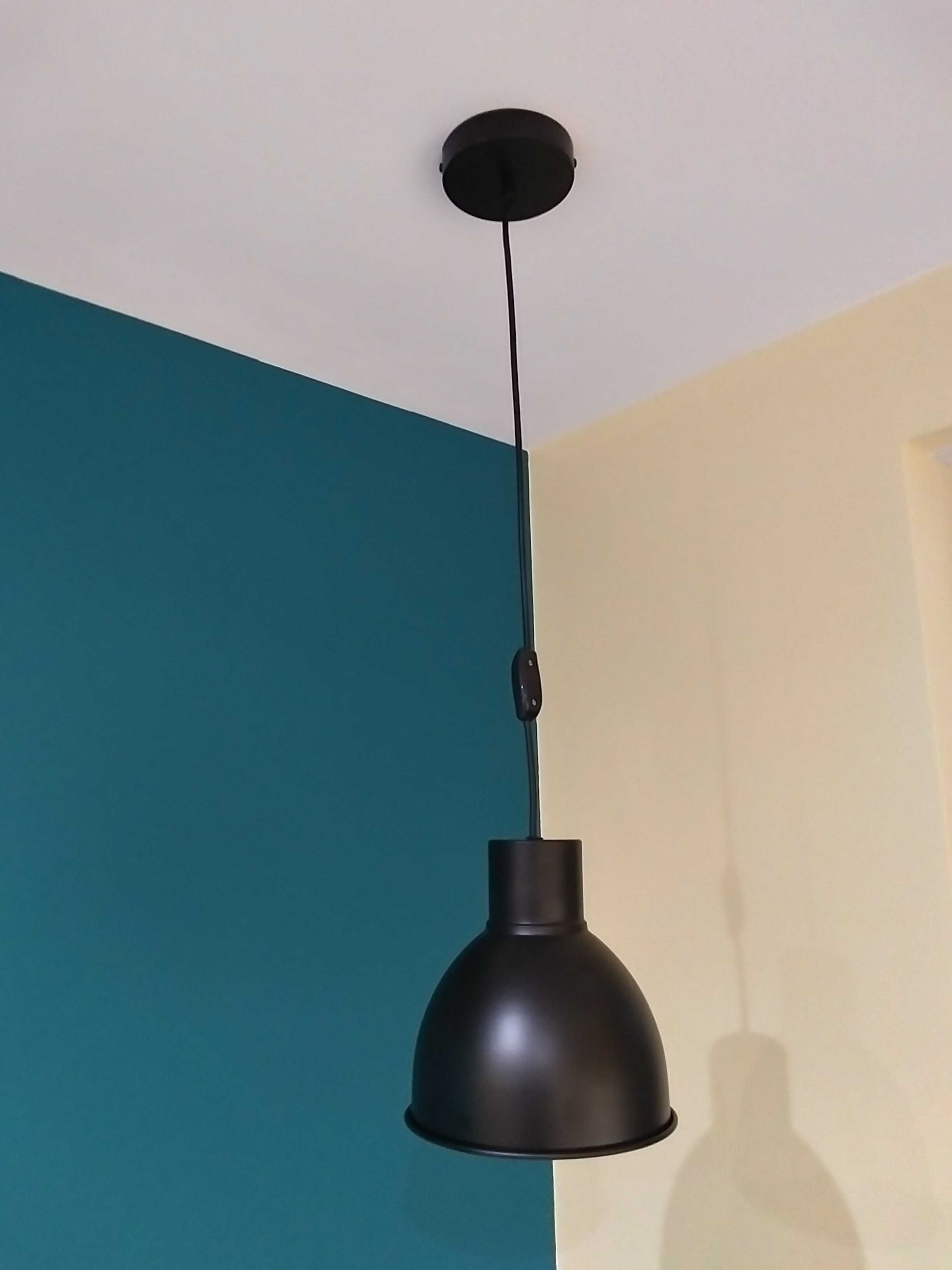 Nowa Czarna lampa wisząca loftowa