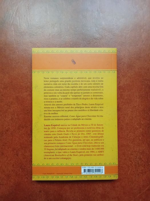 Livro: Como Água para Chocolate