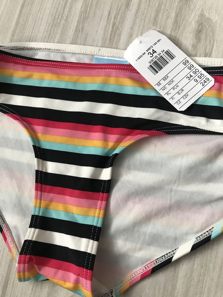 Matki bikini nowe paski bodyzone 34 xs