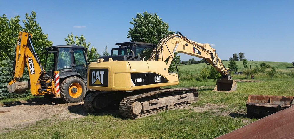 Roboty ziemne koparką gąsienicową