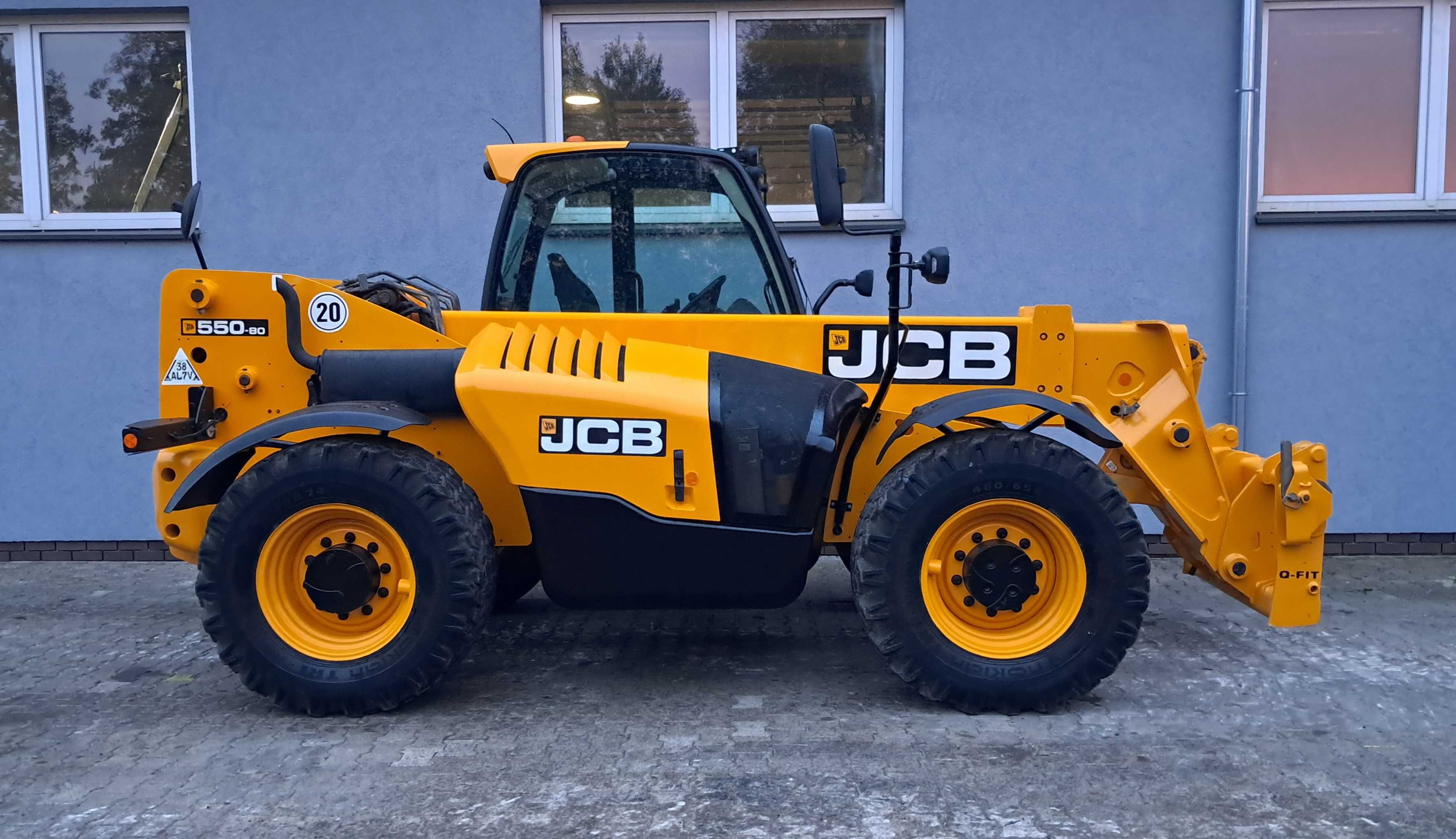 JCB 550-80 AGRI Ostatnie Wydanie BEZ DPF i AdBlue Ładowarka 5T 8m