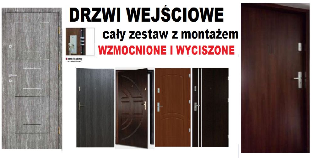 Drzwi z MONTAŻEM,zewnętrzne,WEJŚCIOWE do mieszkania drewniane.